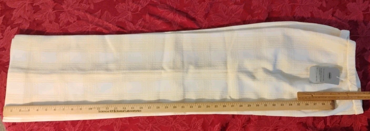 Vintage Womens Dorce Size 10 Yellow Polyester Elastic Waist Straight Leg