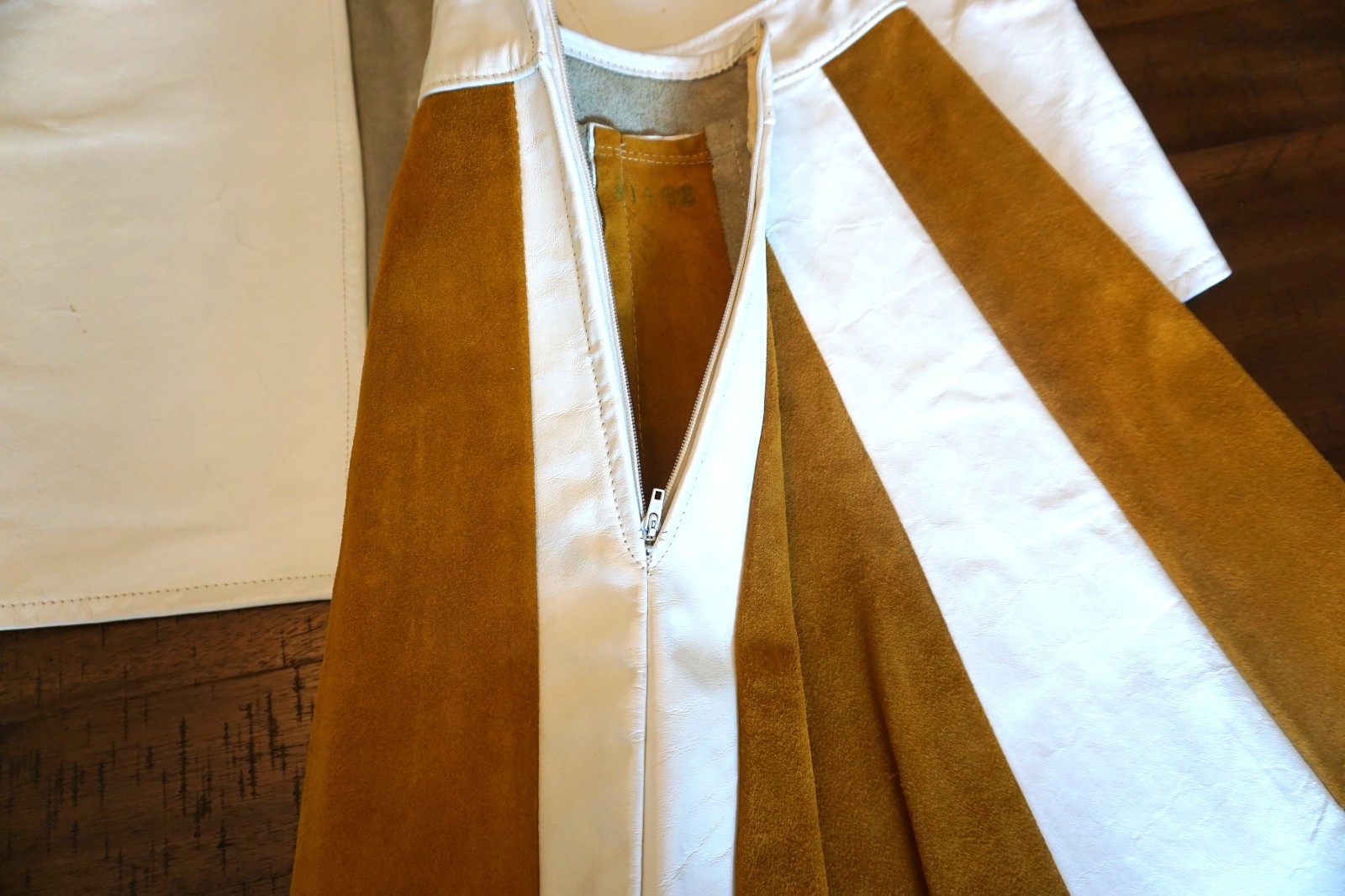Vintage 1960s Latigo West California Leather Skirt & Vest Set – Pristine!
