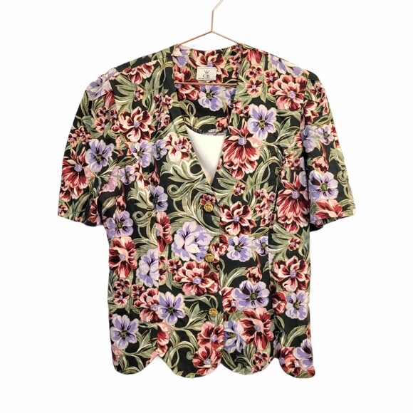 Vintage | CB New York Floral 2 Piece Skirt Set Size 14