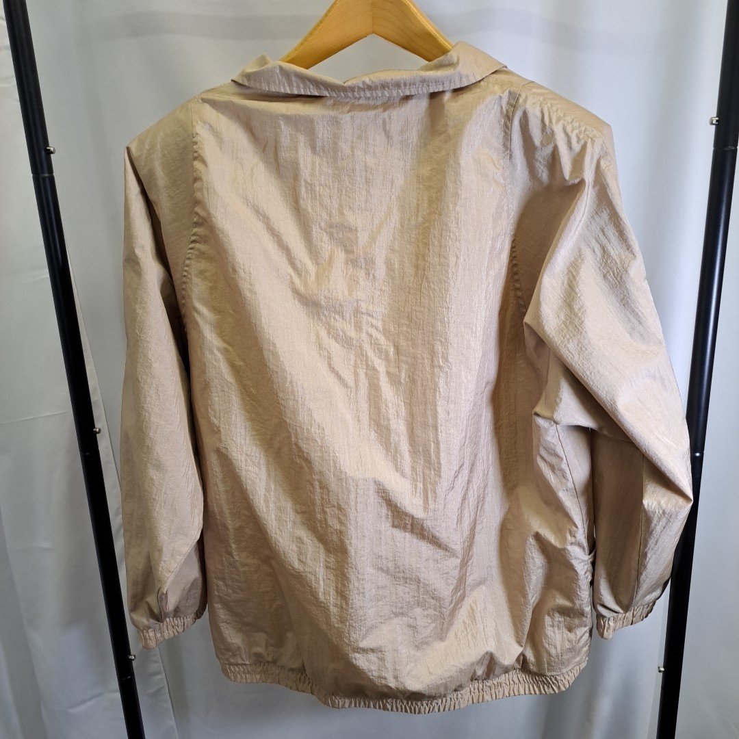 Tudor Court by Haband Jacket SZ XL Metallic Gold Windbreaker VTG 80’s 90’s
