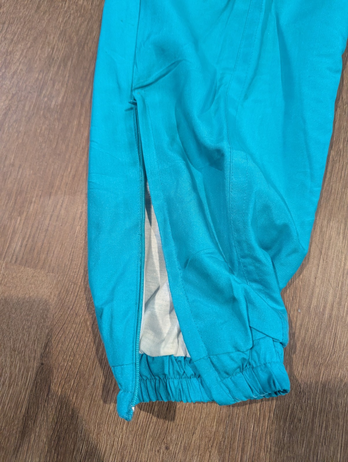 Vintage 80s 90s Avait Sportif Teal Blue Windbreaker Track Suit W Petite Medium