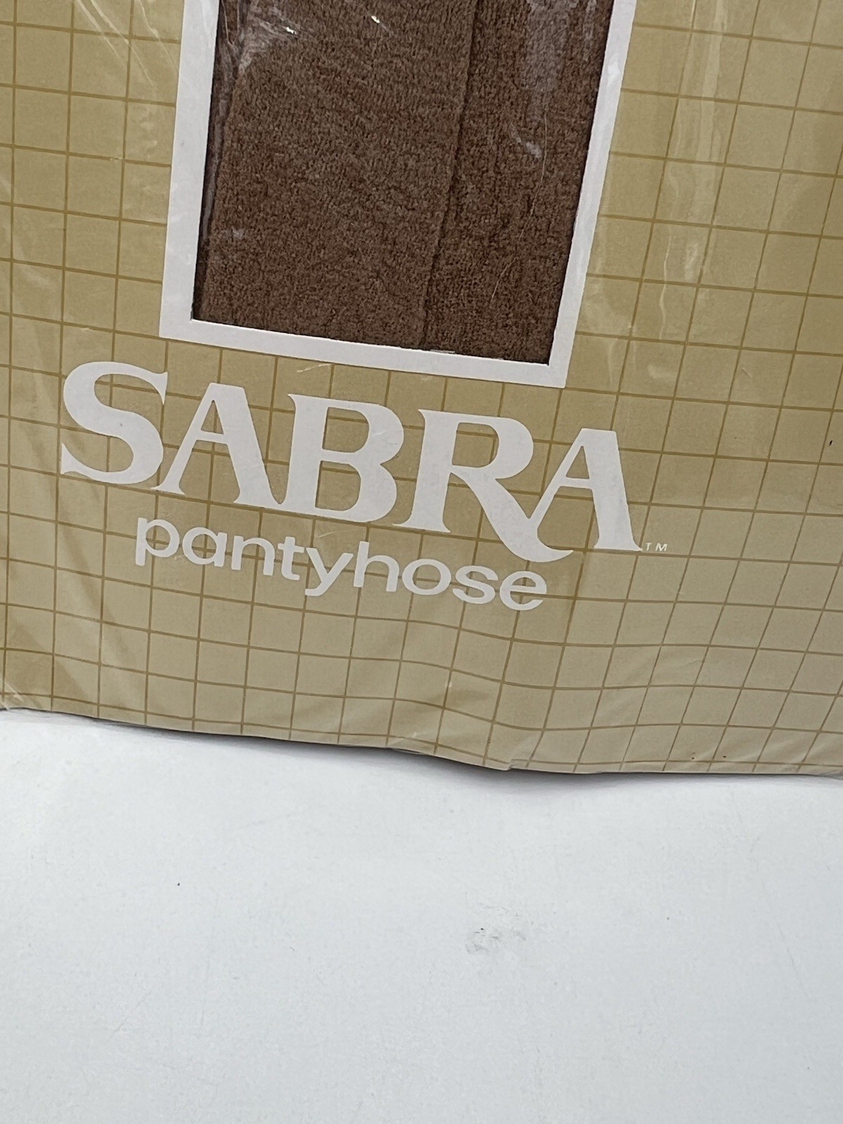 VTG Sabra Opaque Pantyhose, Reinforced Toe, Color Beige,Size: A 90-125 Lbs