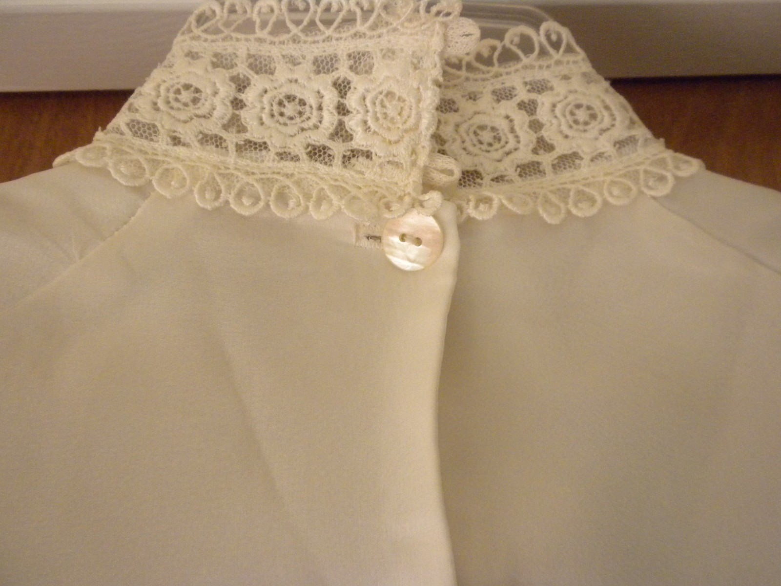Scott McClintock Sportswear Vtg 80s Ecru Lace Victorian Blouse Prairie 10 Top