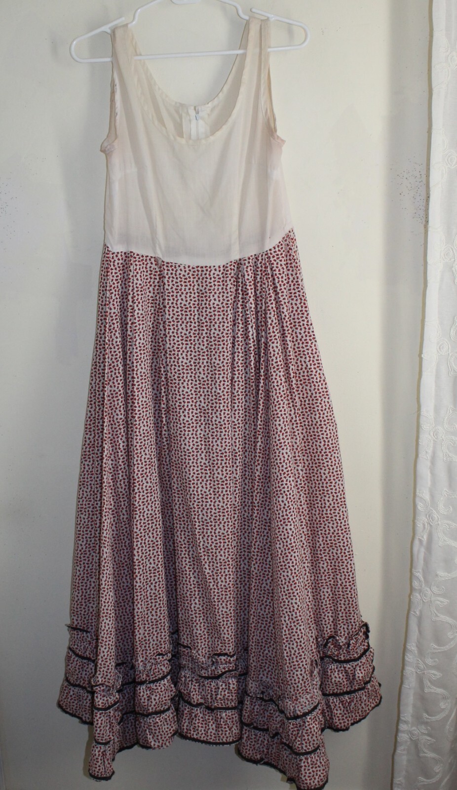 Estate Vtg AS IS 2Pc Edwardian Western Prarie Dress & Jacket Set Sz X S M