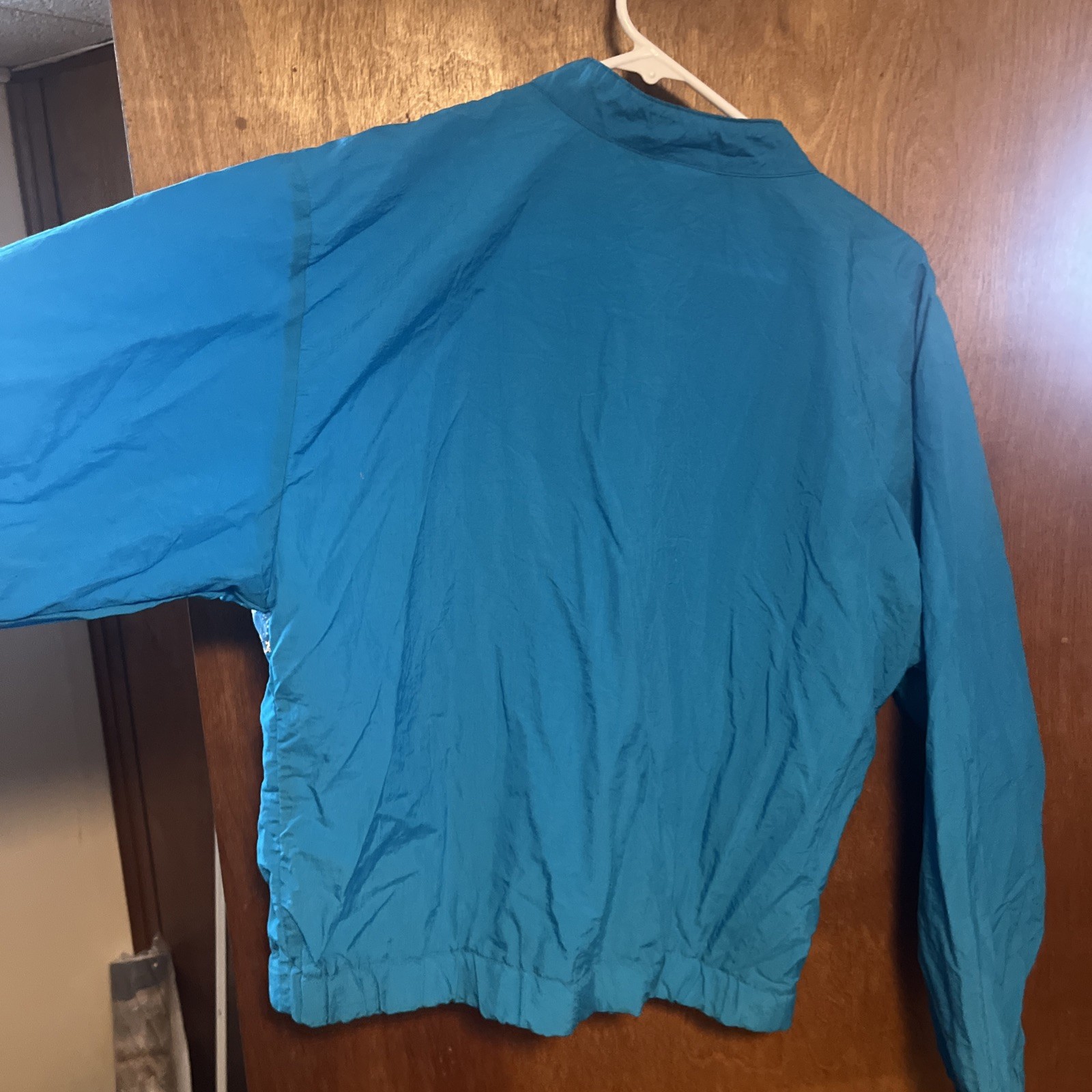 Vintage 1980s LA Gear Aqua Women’s Medium Colorblock Windbreaker Track Jacket