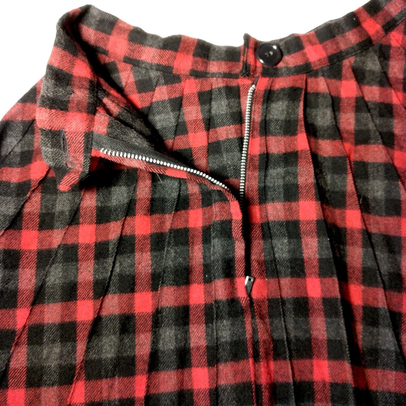 Vintage 1950s Skirt Suit Moordale XS Blazer Skirt Red Gray Virgin Wool