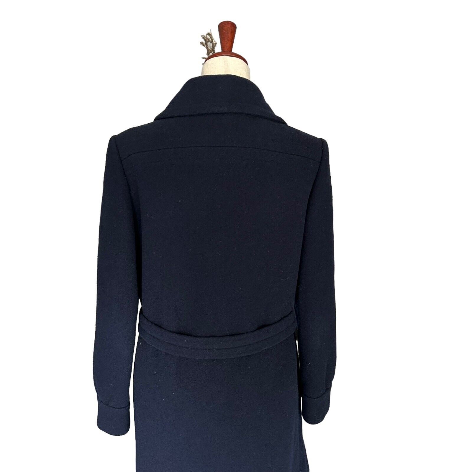 Jacques Tiffeau Peacoat Small Women’s Vintage VTG Navy Blue Wool 1960s Trench