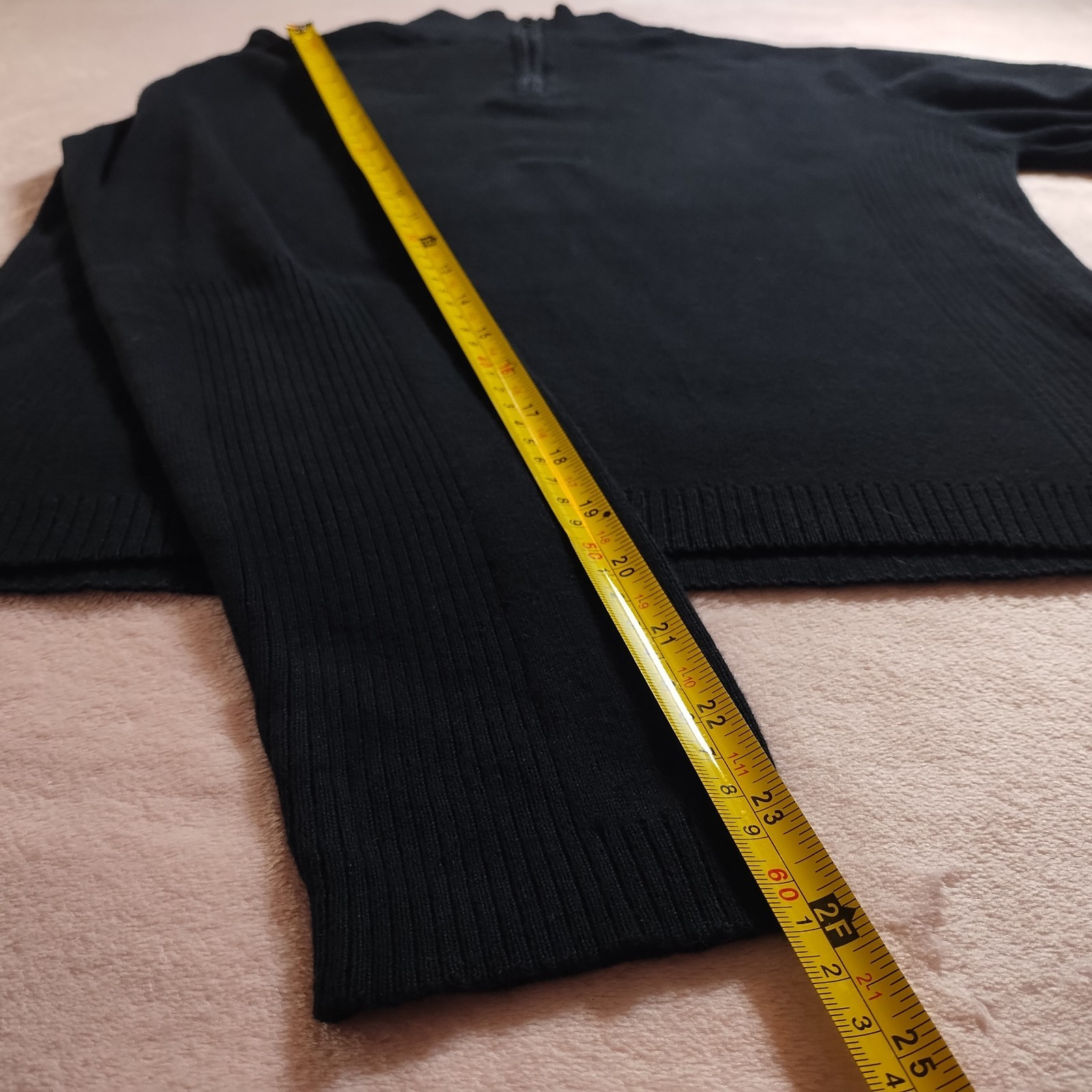 vintage y2k fitted ribbed quarter zip sweater sz m gorpcore utility normcore