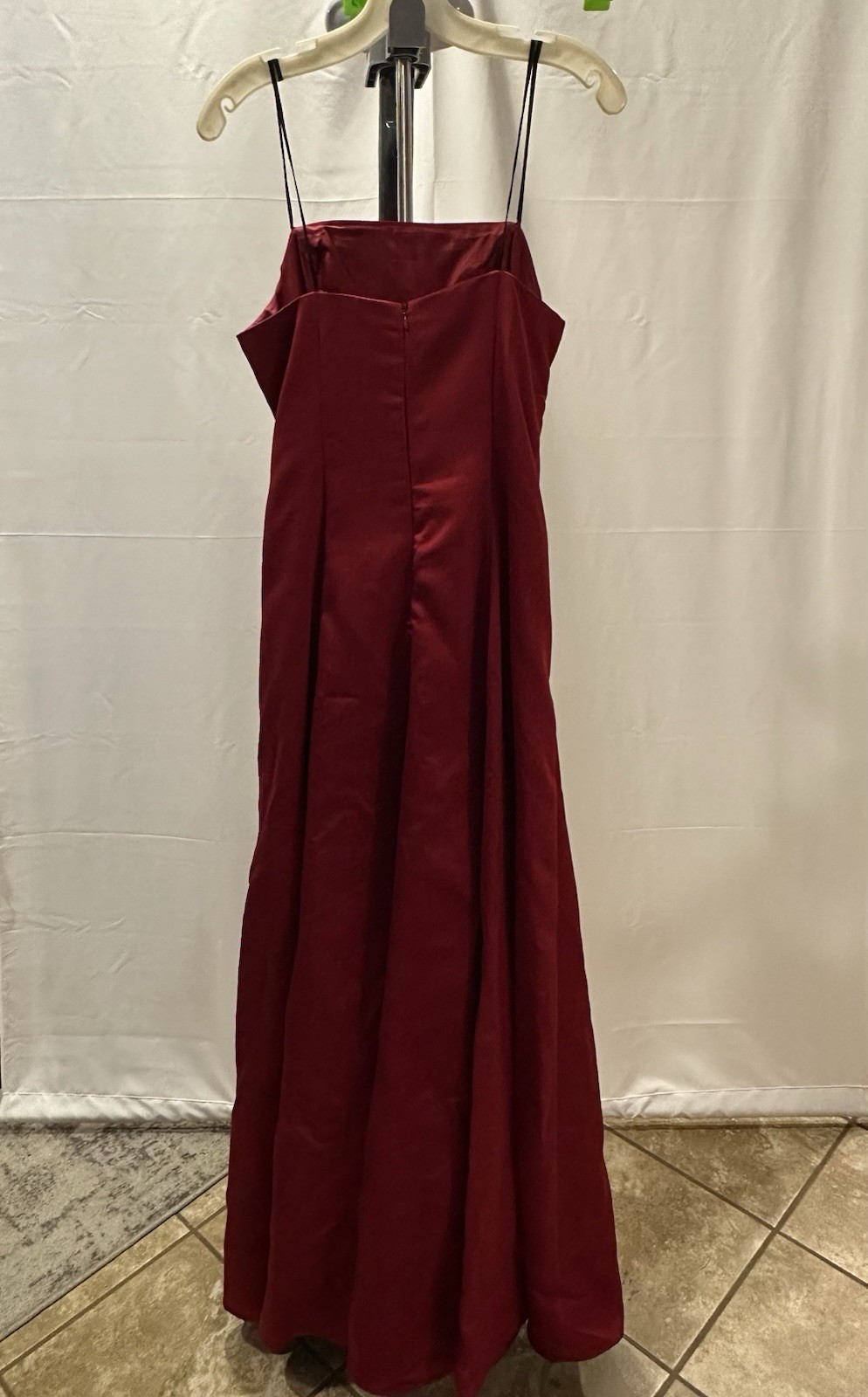 Michaelangelo Prom Dress Red/Maroon Maxi Strapless With Shawl Size-12