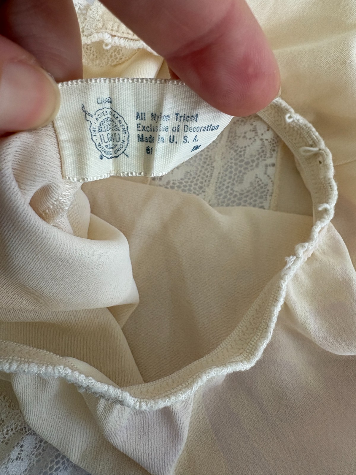 Vintage Mini Half Slip Womens XS Ivory
