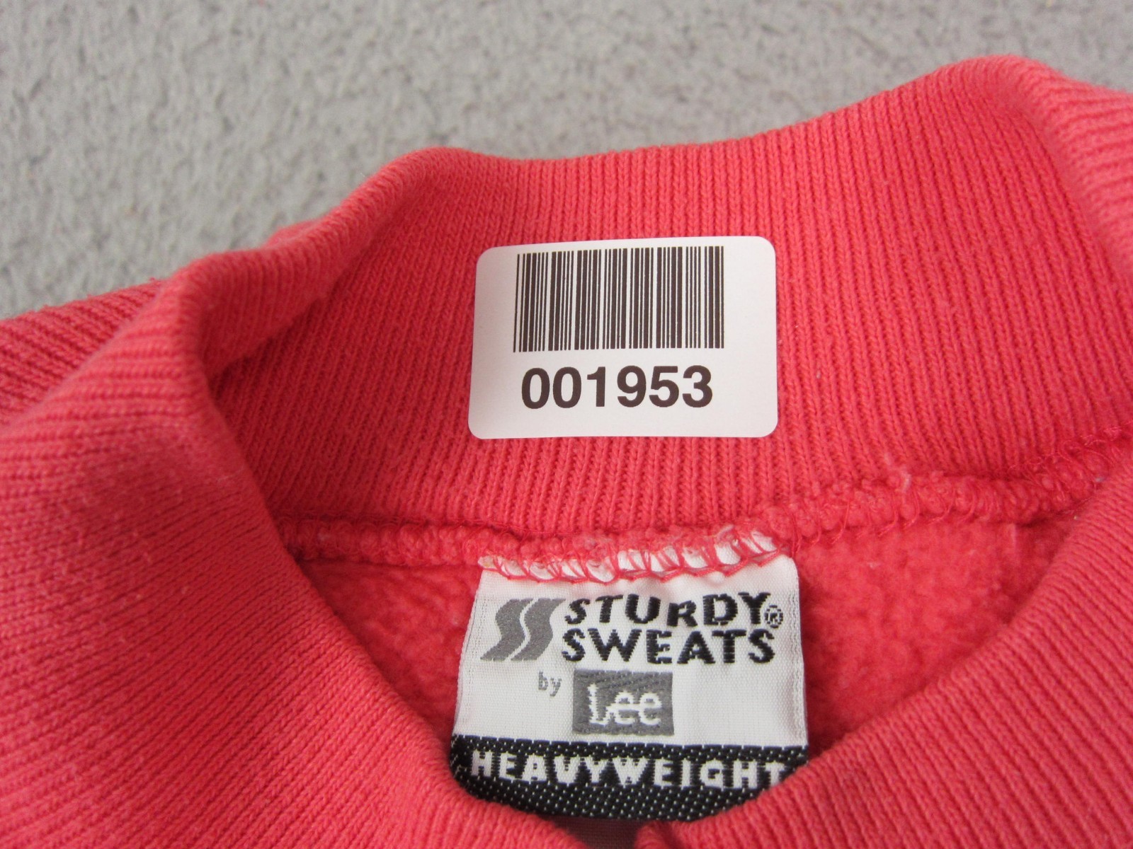 Vintage Lee Sturdy Sweats Sweatshirt Dress Womens OS One Size Red Fleece