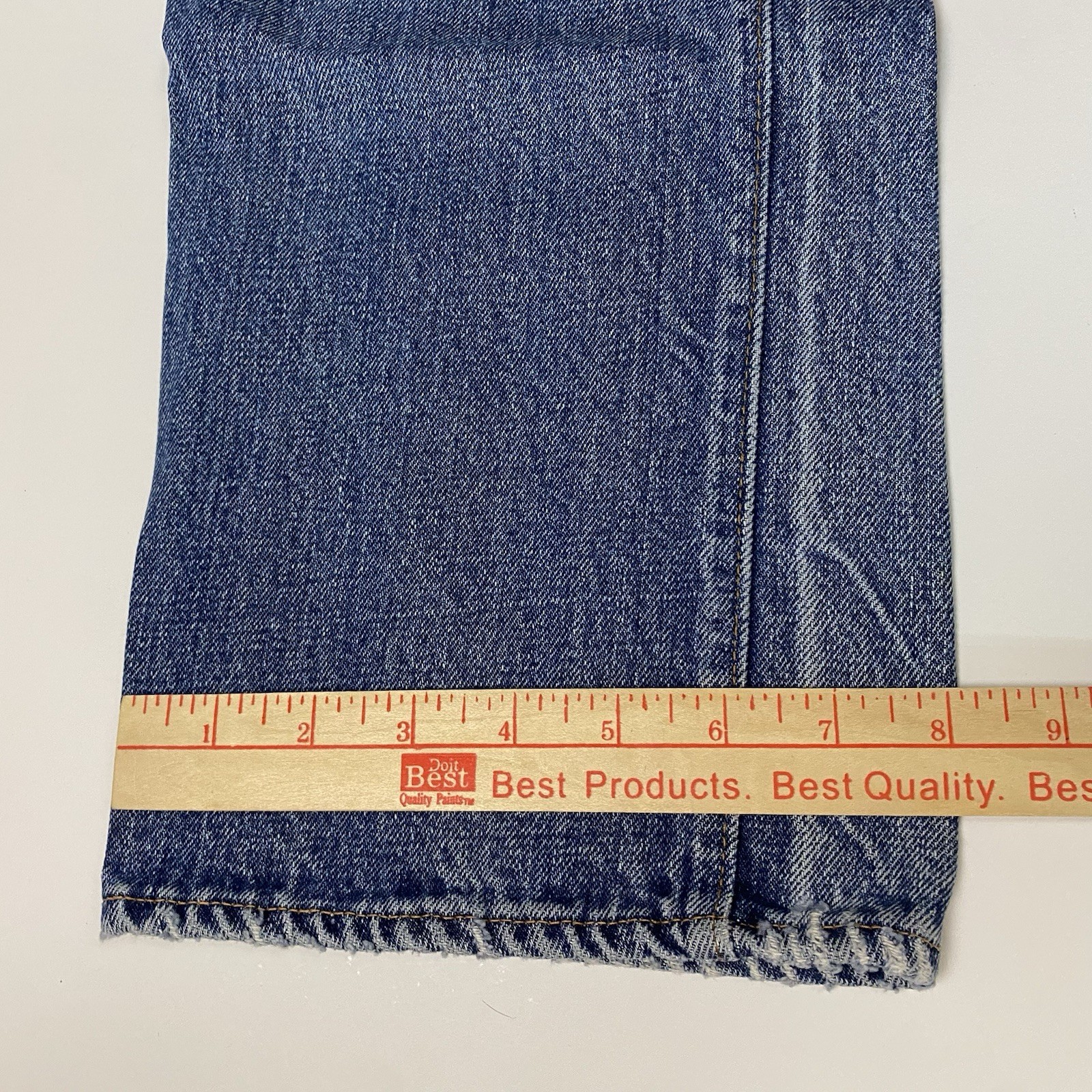 1970s Vintage Levi’s Jeans Button Fly Selvedge Black Bar Tack Fits 32×31 Rare