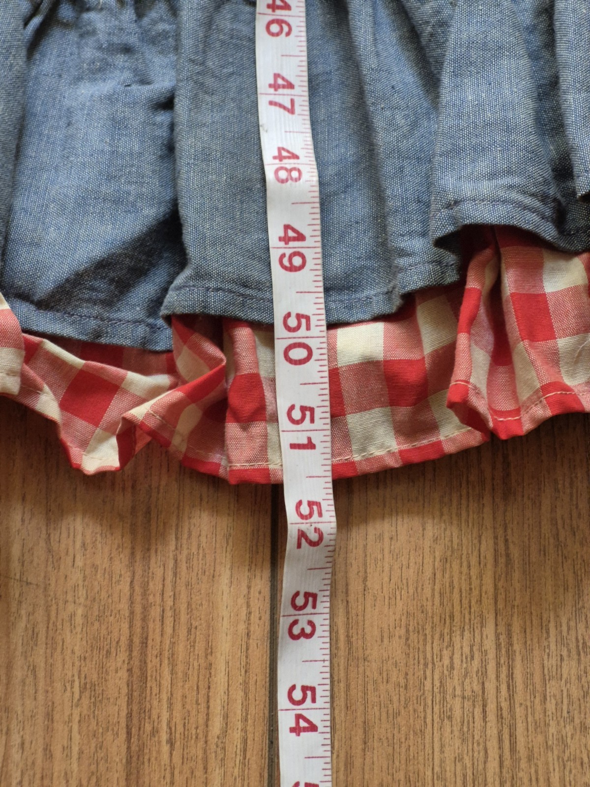 Vtg 50s Joy Stevens California Gingham Corset Ruffle Rockabilly Sleeveless Maxi