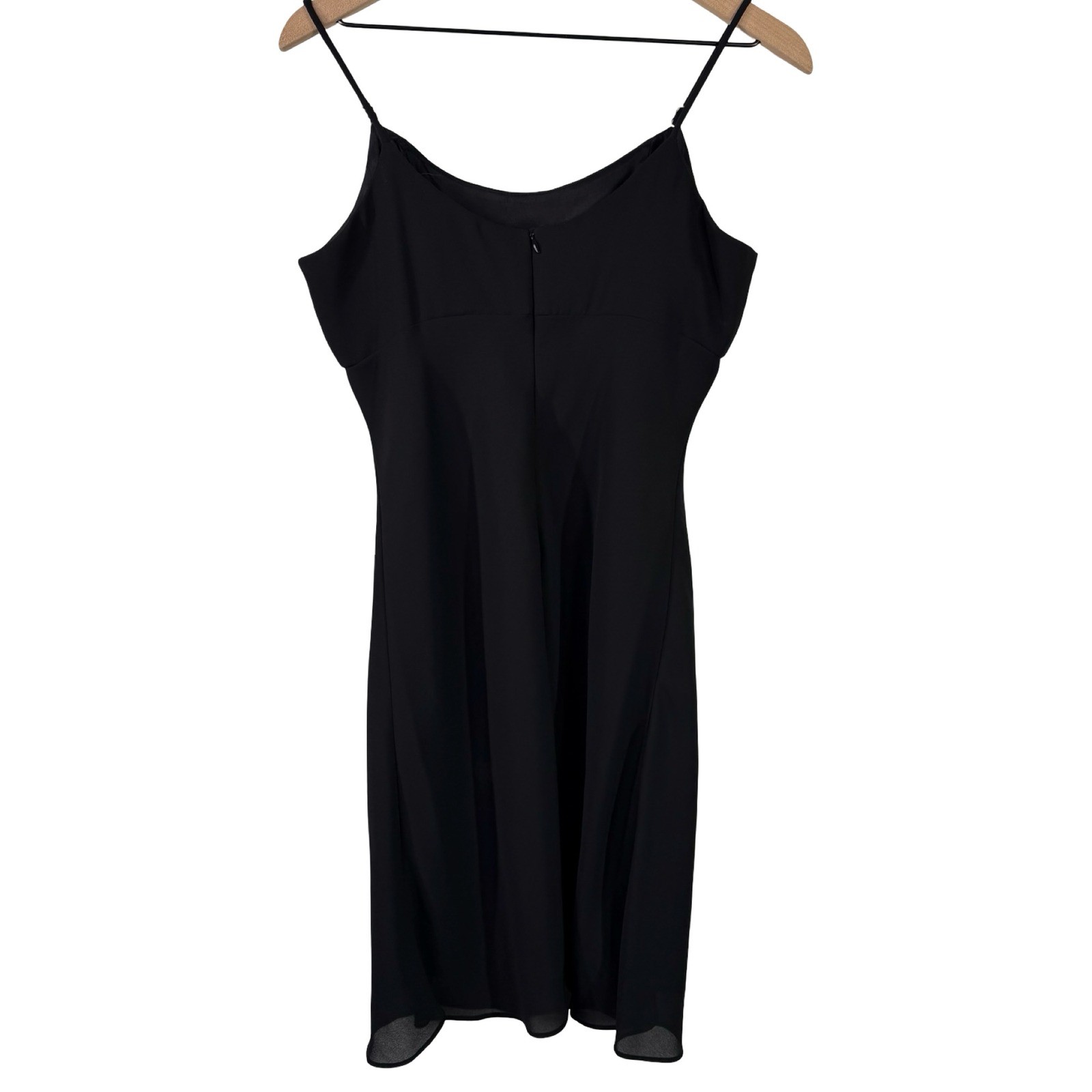 Scott McClintock Vintage Black Spaghetti Strap Jewel Detail Mini Dress Size 10