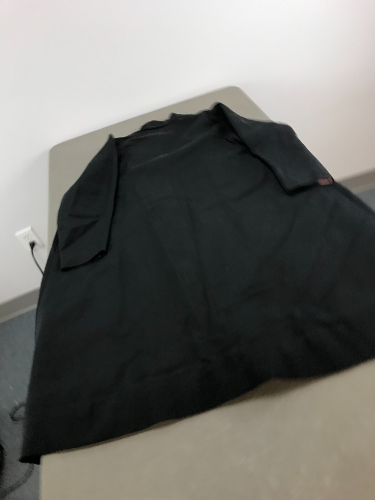 vintage Blue Black Coat Wrap (No Buttons) Size Small – Medium 24″ wide 39″ long