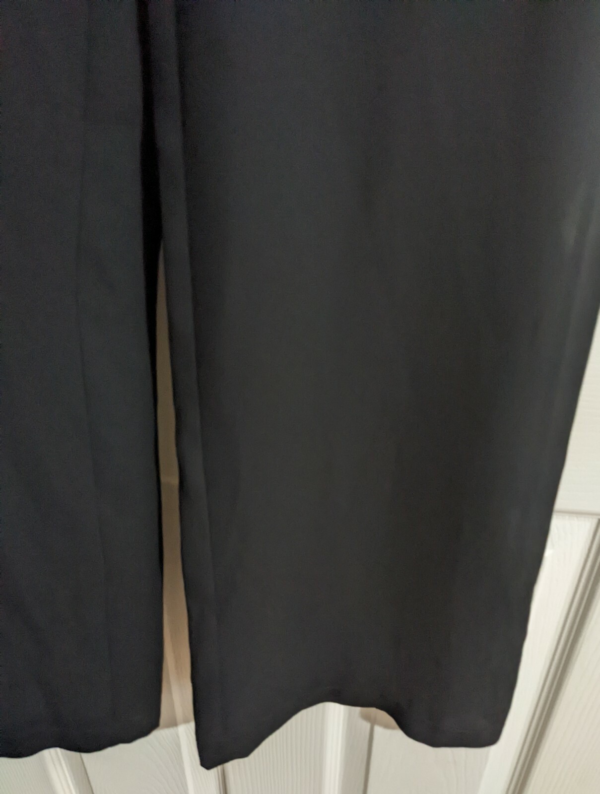 Vintage Thierry Mugler Black Pants 38 Made in France US 2/4 High Waist Wide Leg