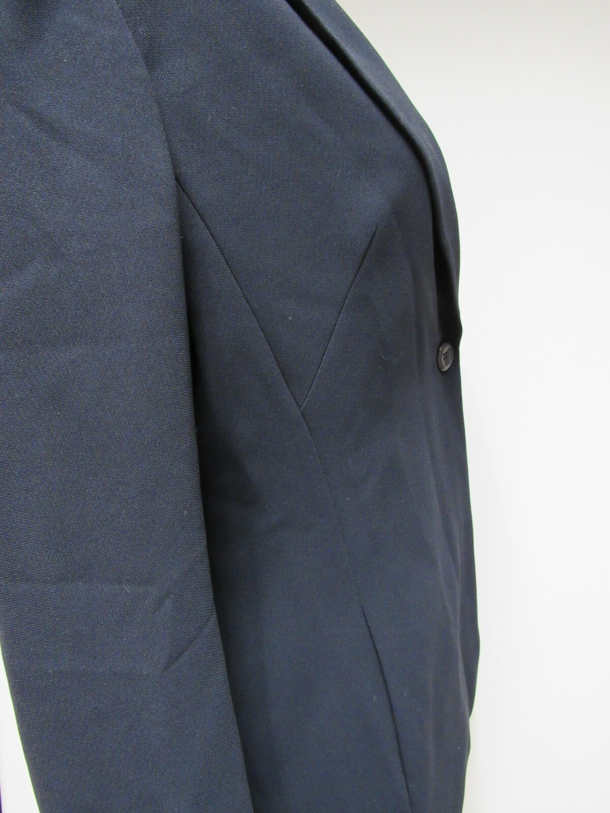 VTG JONES WEAR Jacket Midnight Black Navy Lined Tailored Fitted 10 M EUC