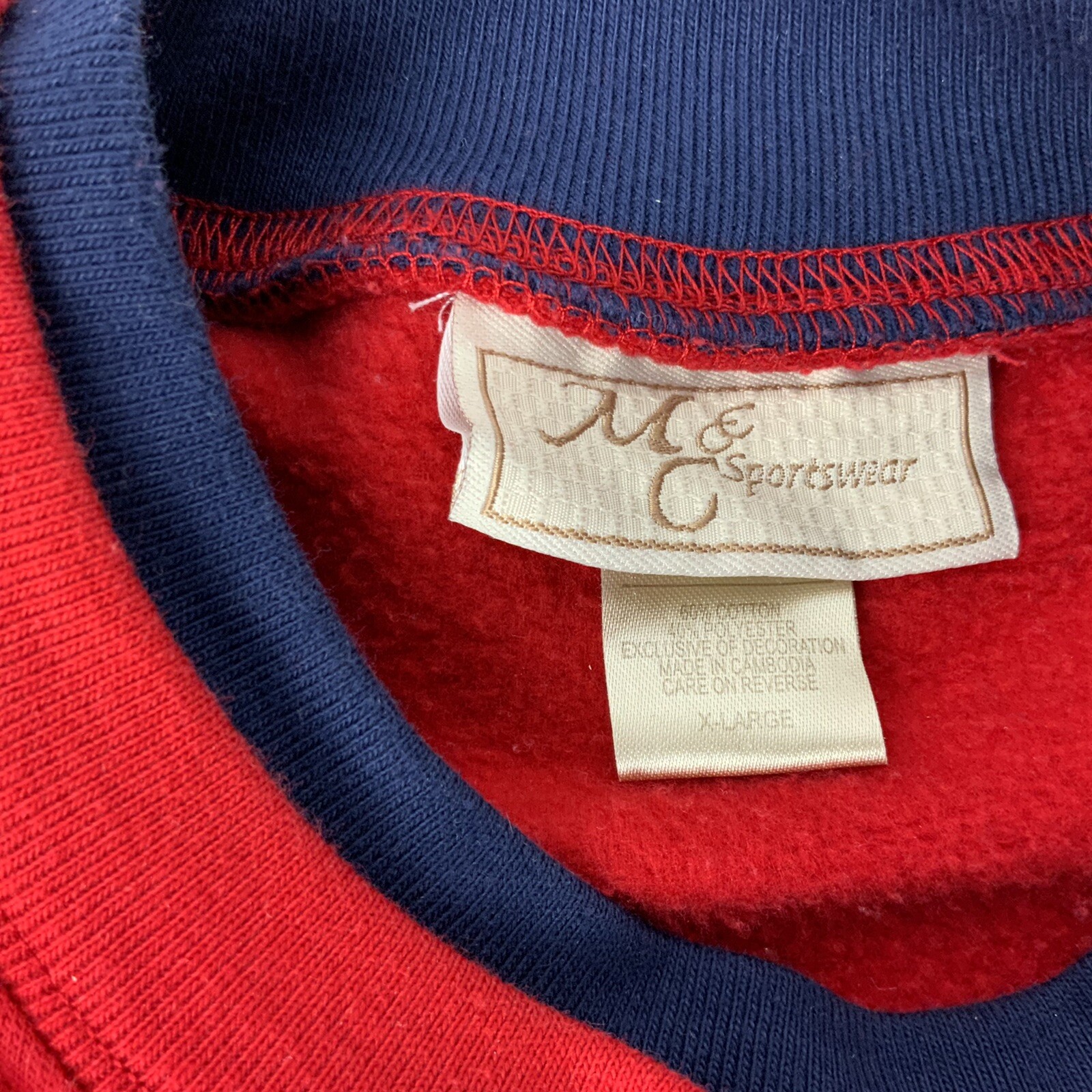VTG M & C Sportswear Women’s X LG Holiday Sweatshirt “Snowone Like My Grandkids”