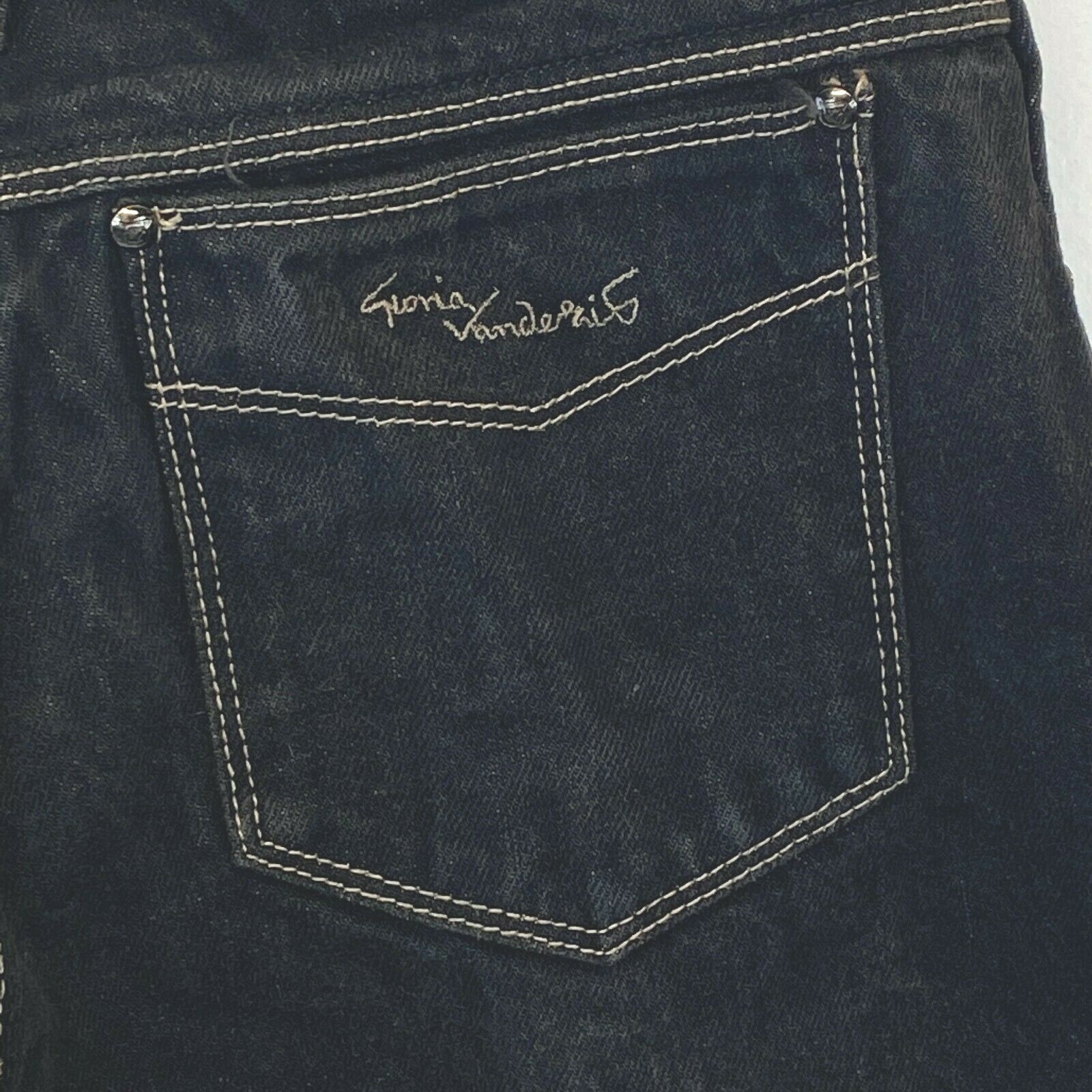 Gloria Vanderbilt for Murjani Jeans Vintage 1970s 1980s Black 13 actual 28×30 P1