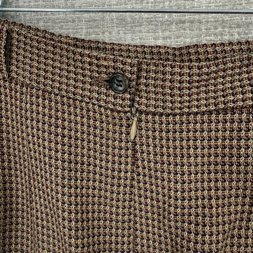 Vintage Liz Claiborne Collection Skirt Women Sz 12 Brown Wool Blend Academia