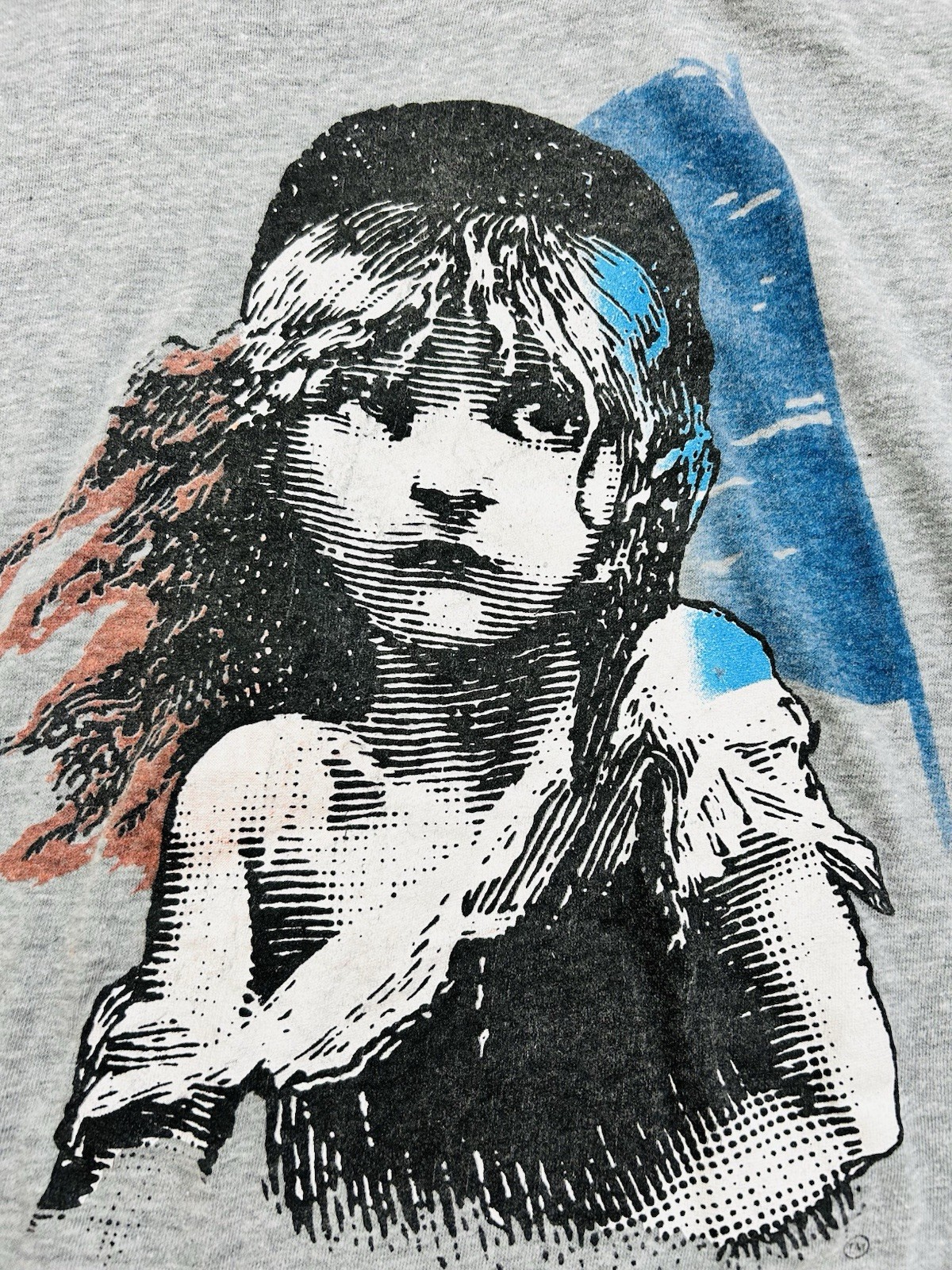 VINTAGE 1986, LES MISERABLES,  BROADWAY, HANES, SINGLE STITCH, LARGE, T-SHIRT 