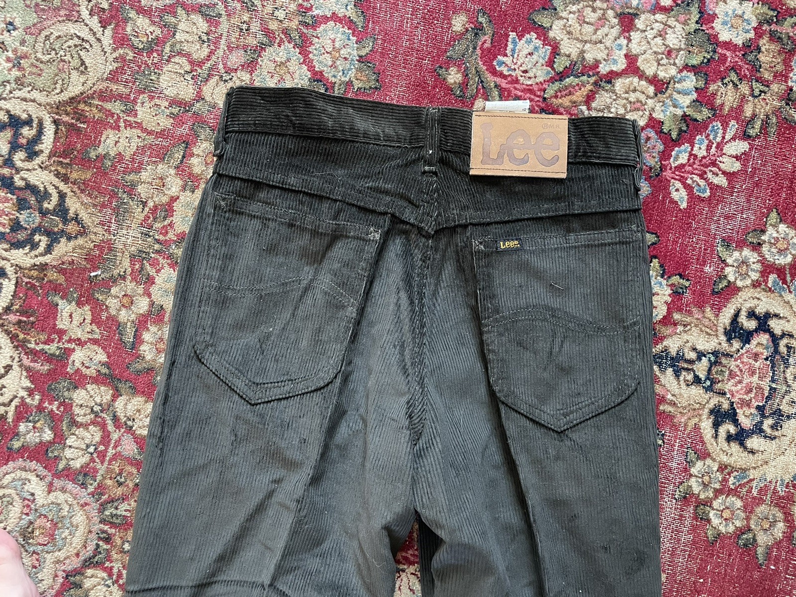 2 Pairs VTG 80s LEE Corduroy Pants Cord Jeans High Waisted 28 29 X 34L