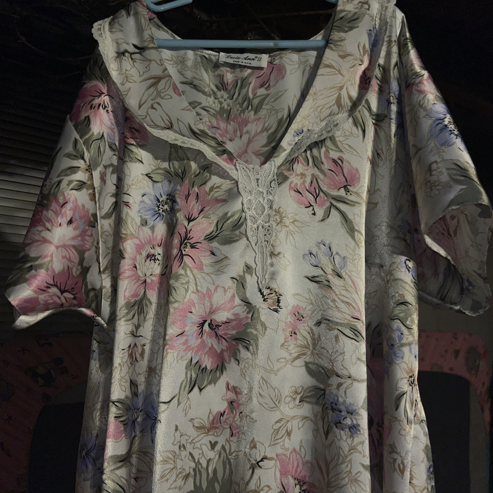 Vintage 70s Or 80s Cottage Core Lucie Ann || Floral Nightgown