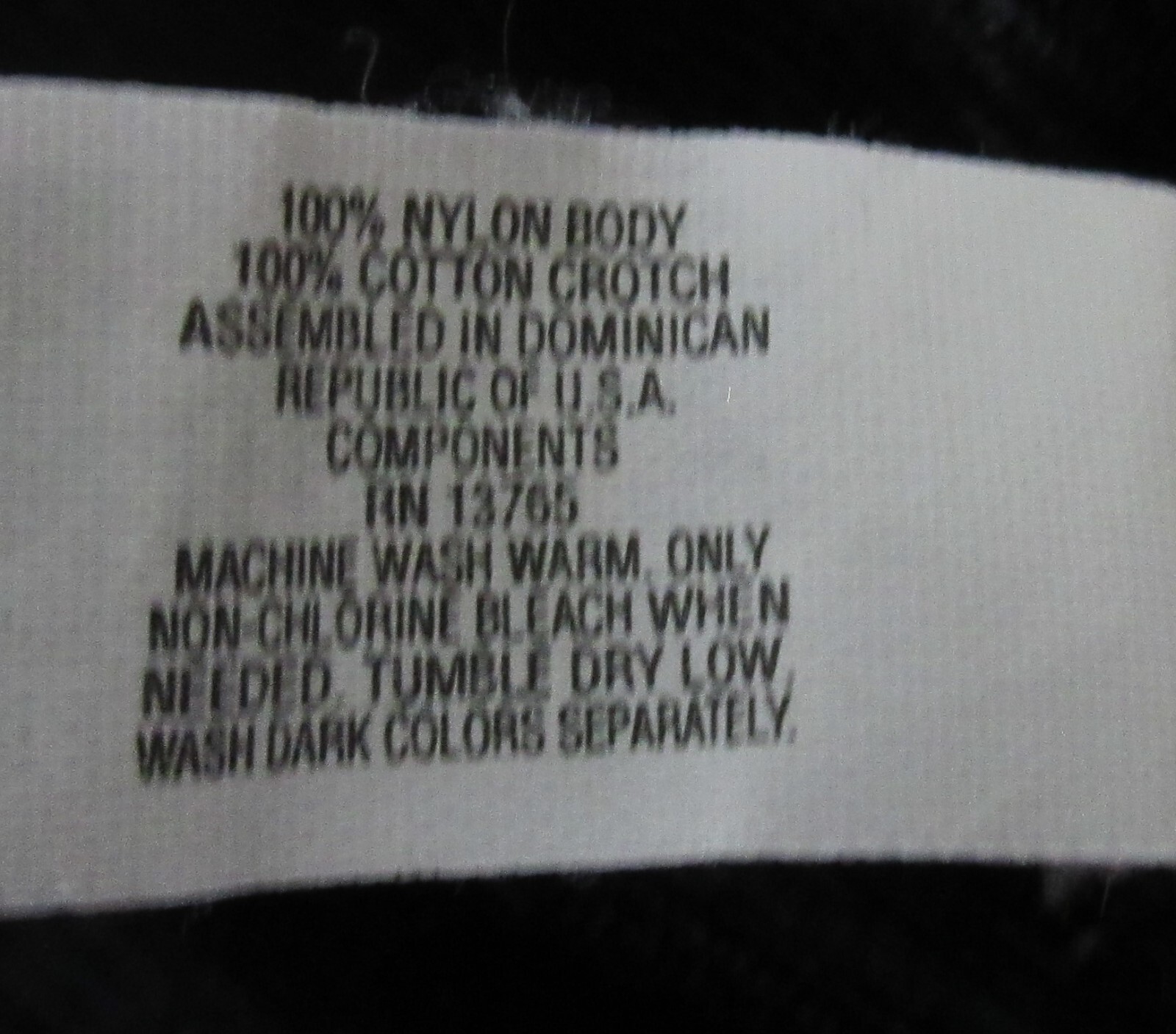 vintage FRUIT of the LOOM BLACK lace waist HI LEG SISSY UNDIES panties 10/3XL