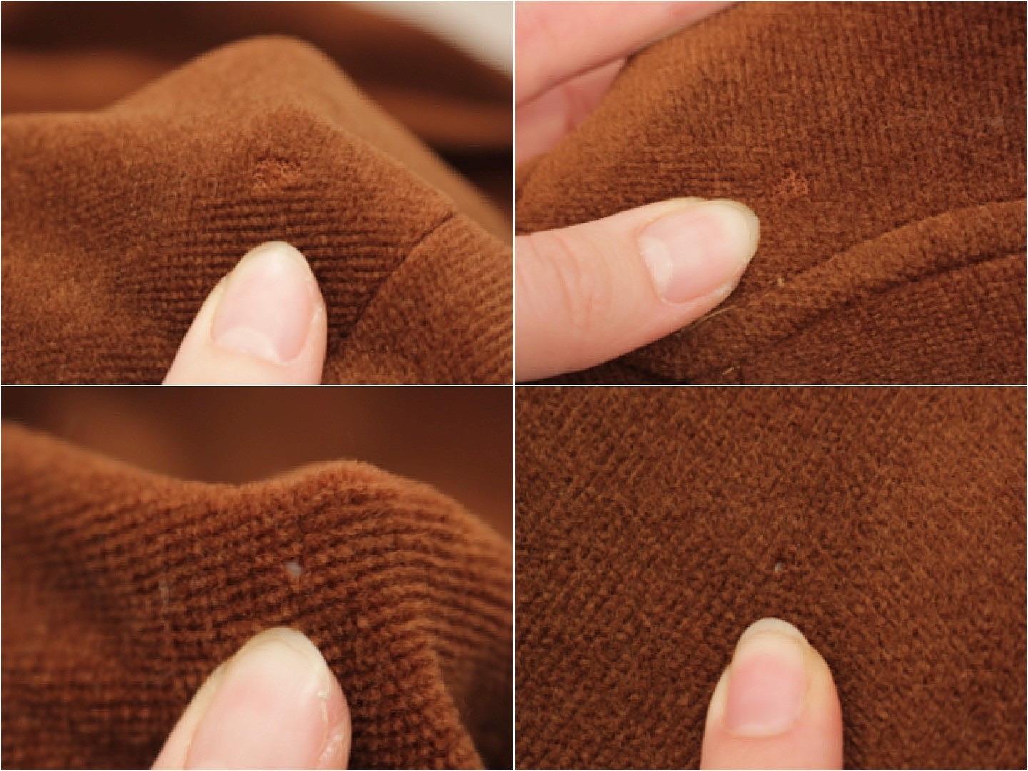 VTG Women’s 30s Brown Wool Coat W/ Fur Trim Collar & Sleeve Cuffs Sz M 1930s