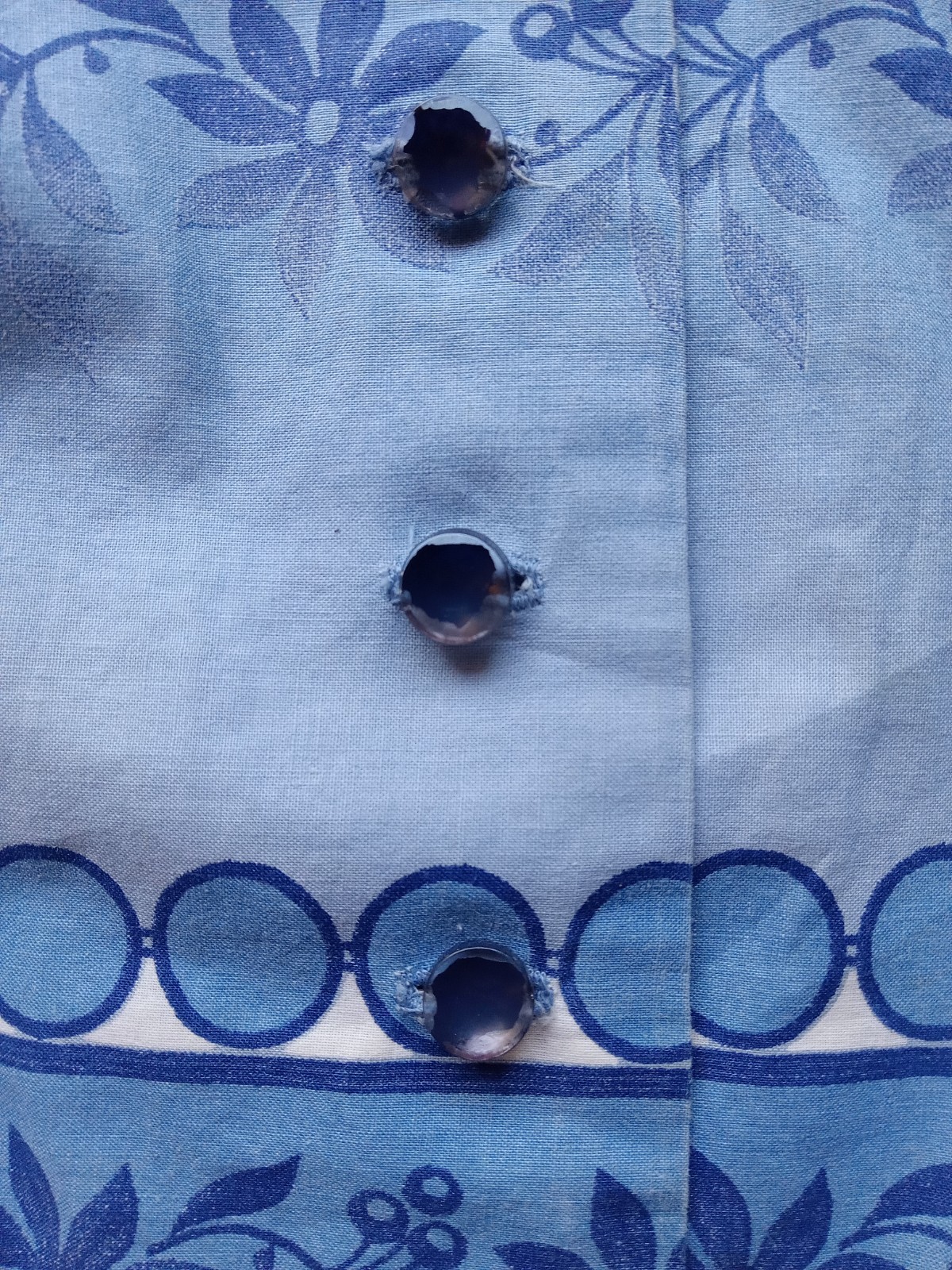 Vintage 1950s Vicky Vaughn Sundress and Shirt Set Blue Mid Century Full Skirt