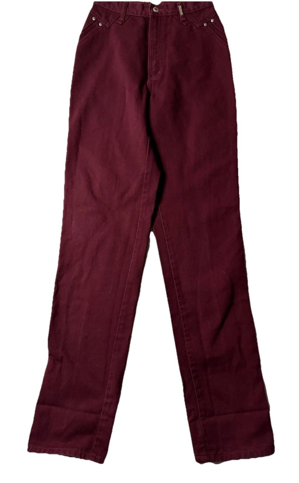 Vintage 90s Rockies Western High Waist Maroon Womens Jeans 29/9 FREE SHIP
