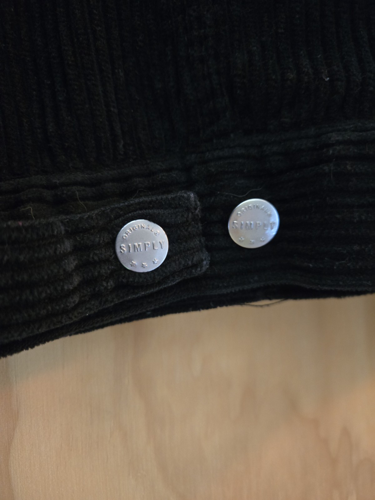 Mahudi Vintage Black Corduroy Jacket Sz L