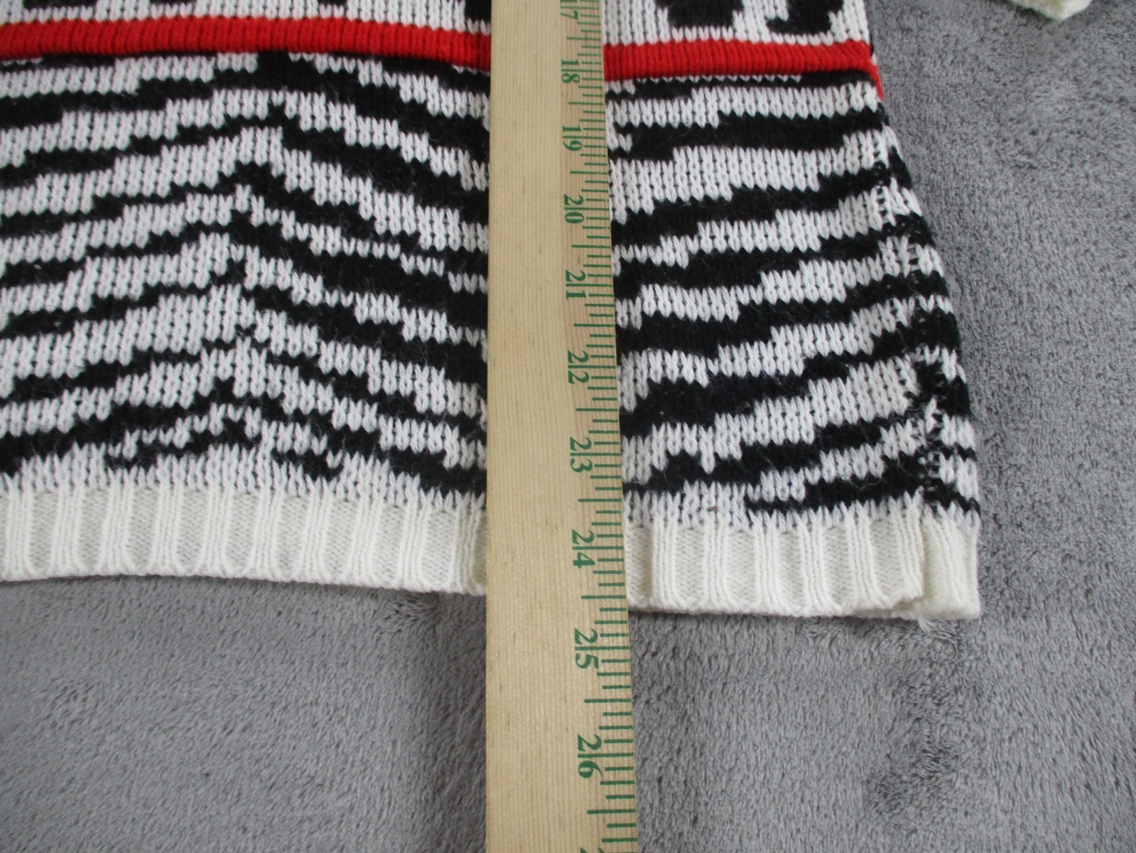 Vintage Croquet Club Sweater Womens Large Multicolored Geometric Long Sleeve EUC