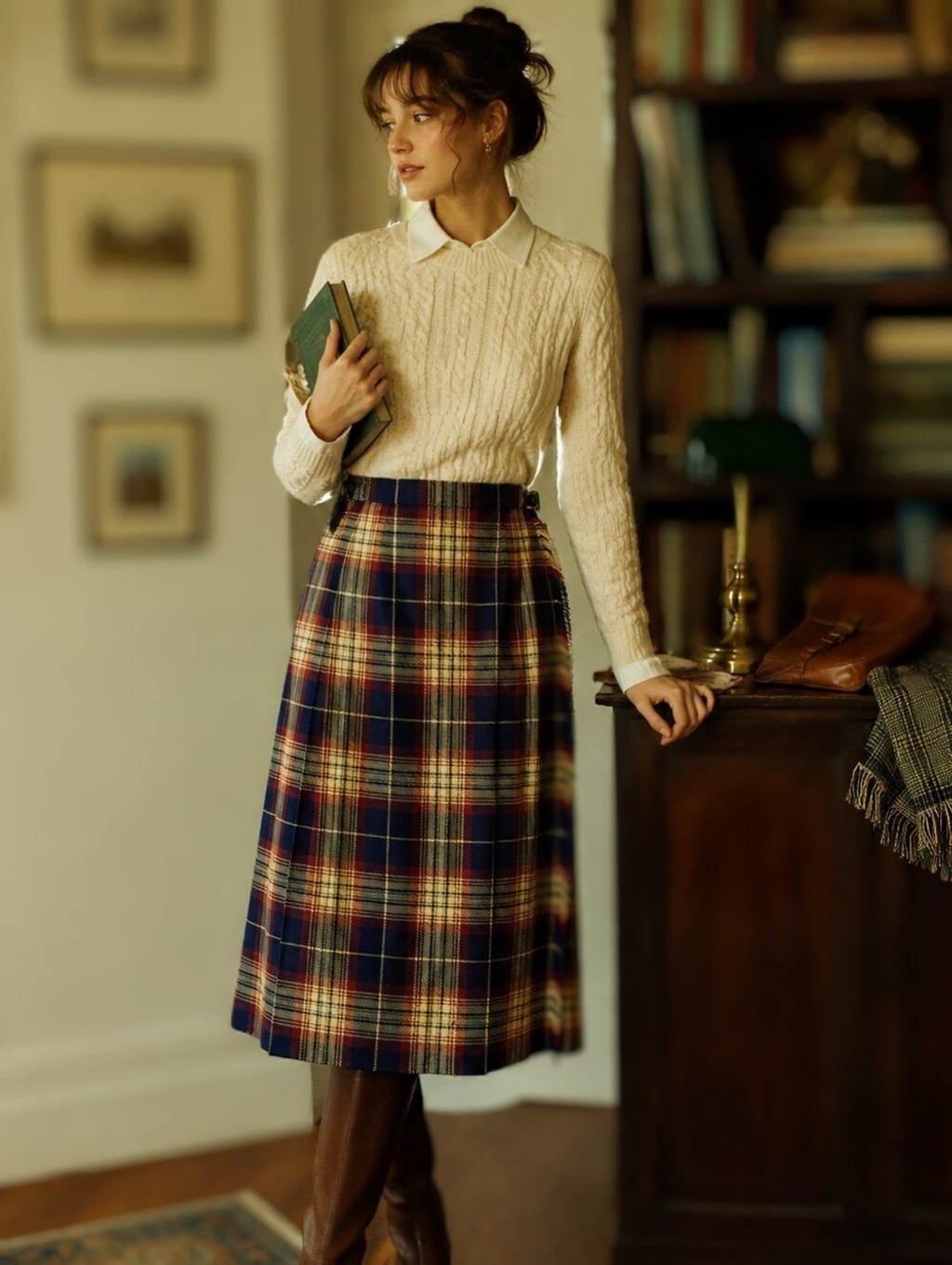 Vintage B. Altman & Co. Scottish Wool Tartan Kilt Skirt – Made in Scotland