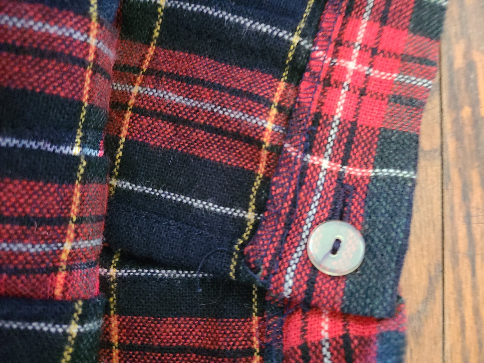 Vintage Hunter Sportswear Wool Plaid Tartan Skirt Kilt Womans Size 8