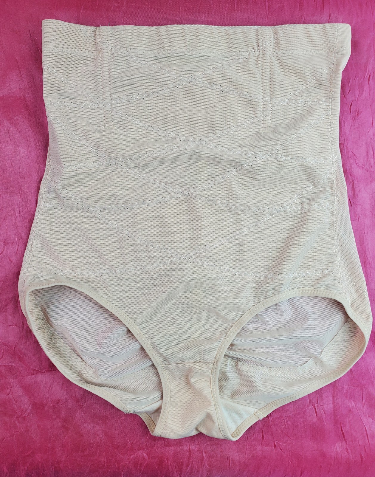 Vintage Panty Girdle Size L Boned Mesh Compression Granny Cincher Sissy Pin-up