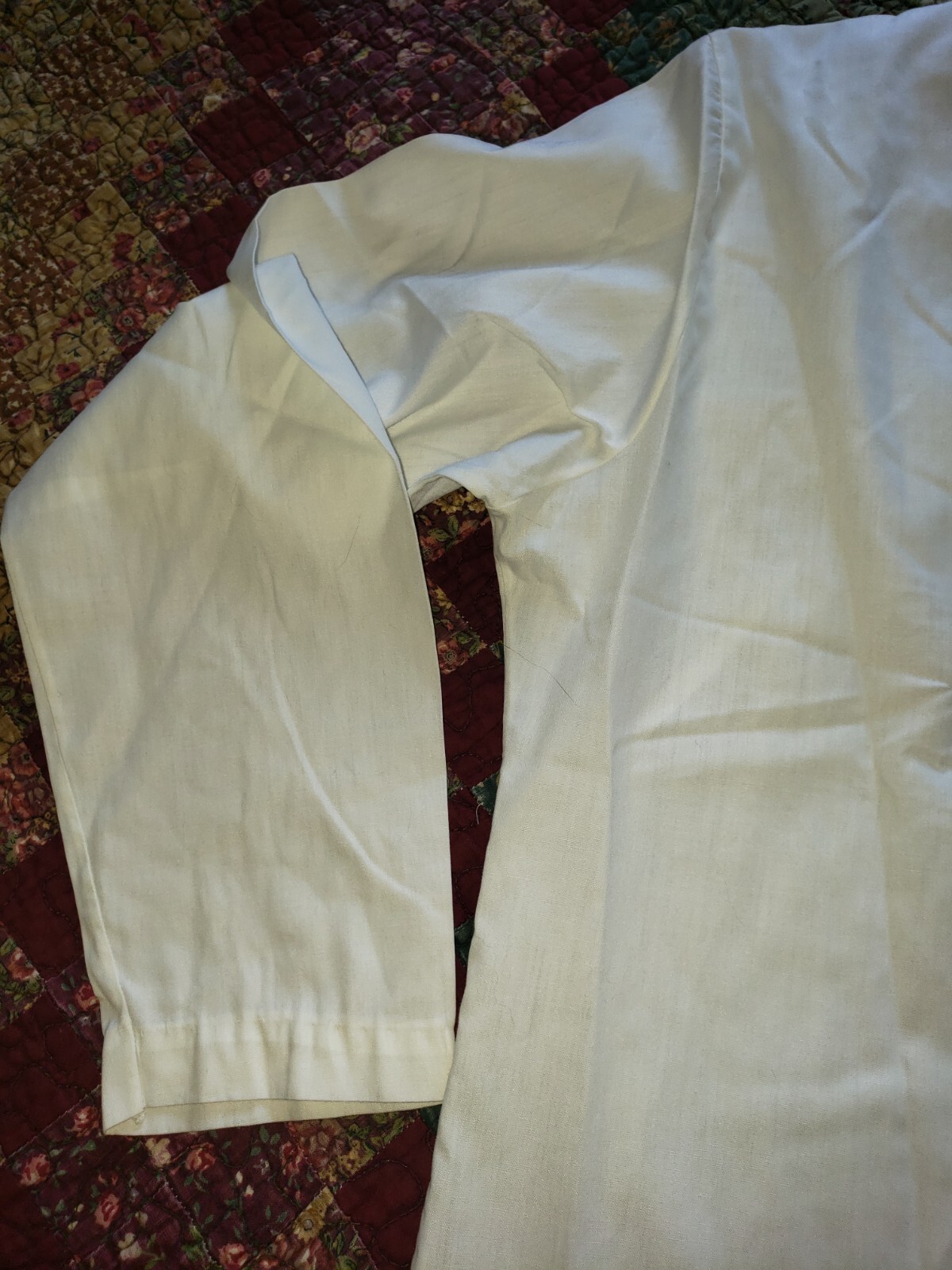 Vintage Shapely Classic White Zip Back Shirt,Unique Look, Layering Piece? Decent