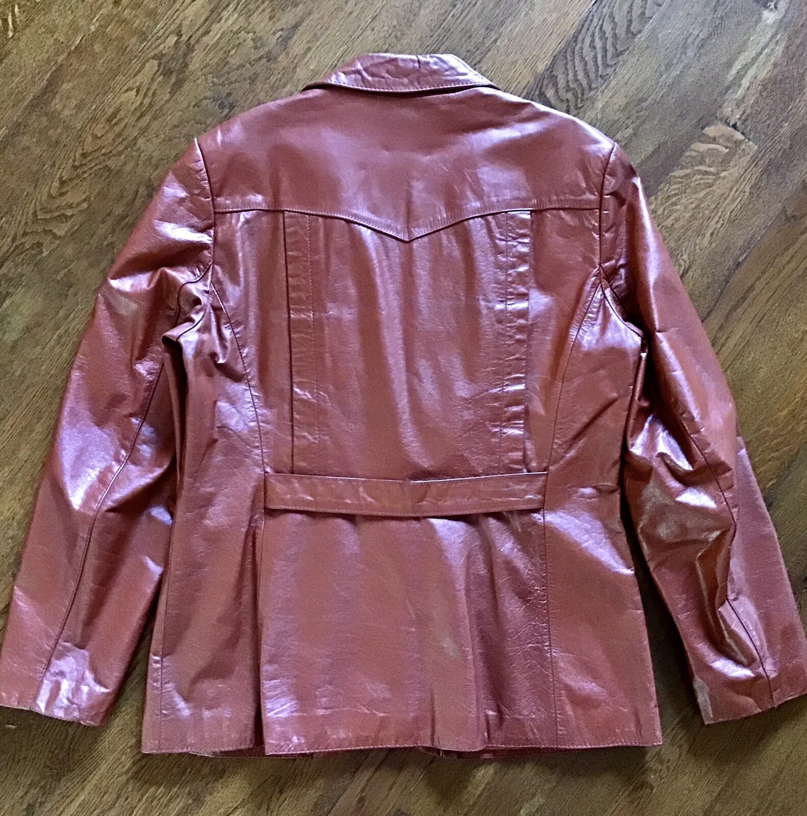 Vintage Montgomery Ward The Tannery Leather Jacket Blazer Lined 13/14 US M/L