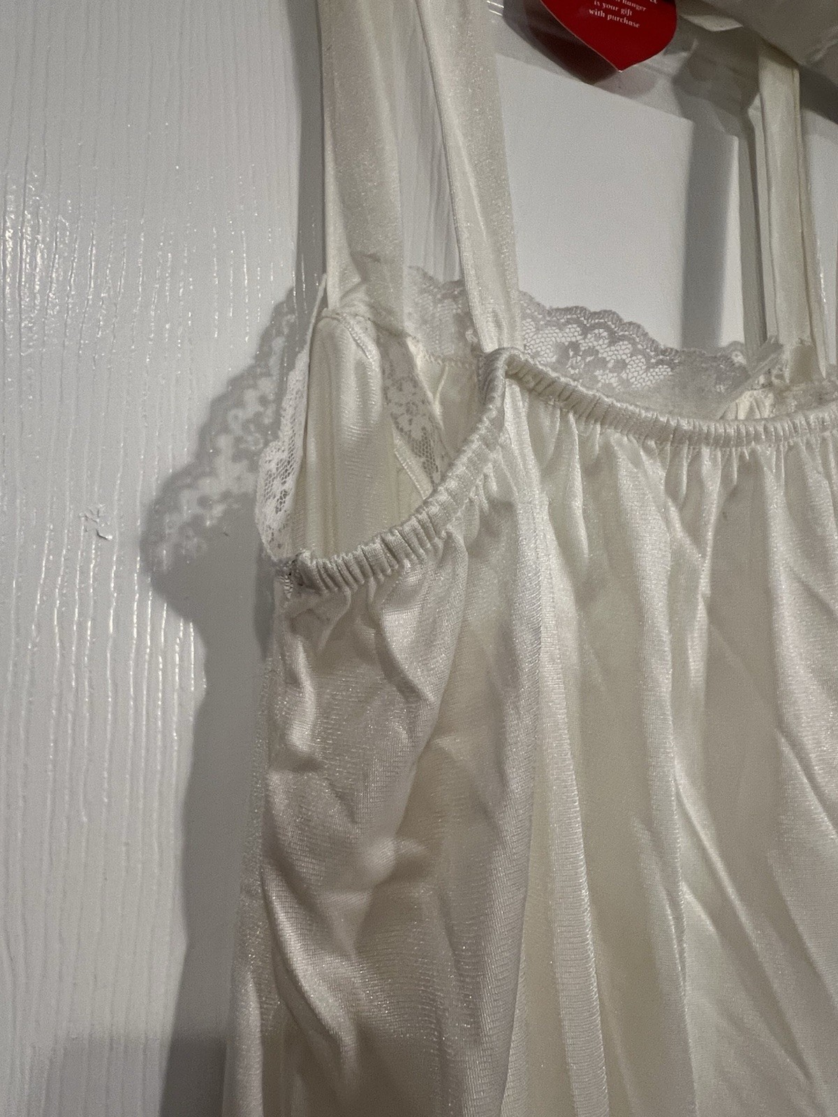 Vtg Jennifer Dale Lace Details Long 100% Nylon Nightgown-Union Made USA Size:9