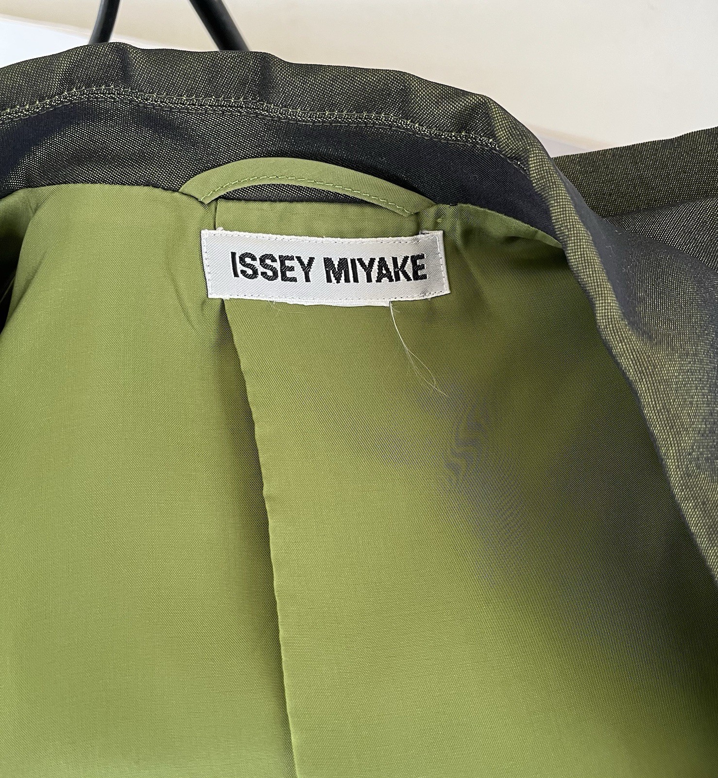 Issey Miyake Vintage 1990s White Label Iridescent Deep Green Jacket