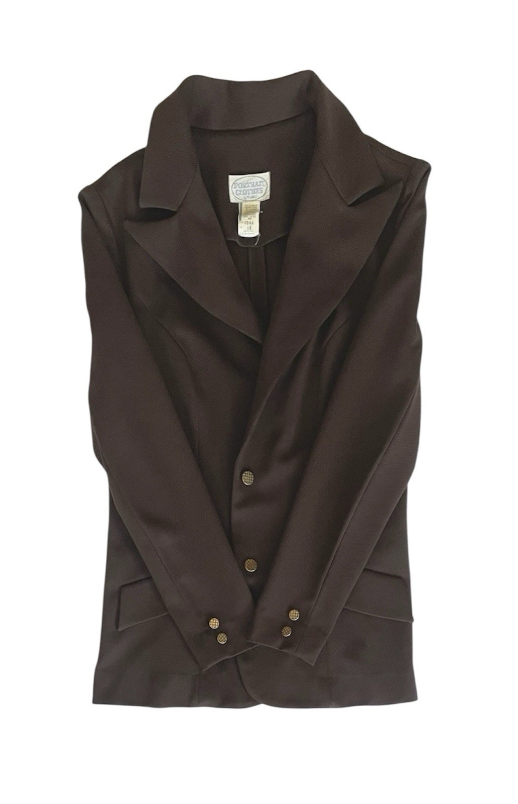 Vintage Suit PORTRAIT CLOTHES BY BARCO COFFEE BROWN Travel Business Blazer