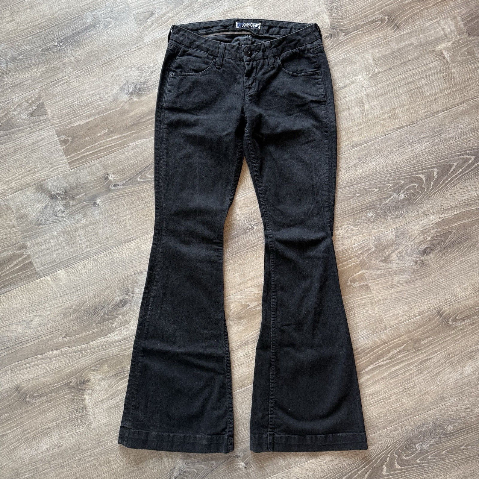 Vintage 90s Hudson Bellbottom Flare Jeans Black Women’s Size 26