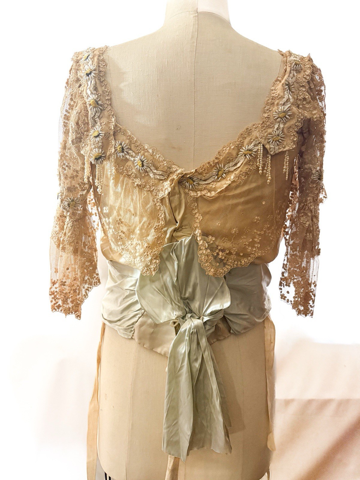 Antique dress bodice Edwardian 1900s Mrs. Donovan NYC – Couture