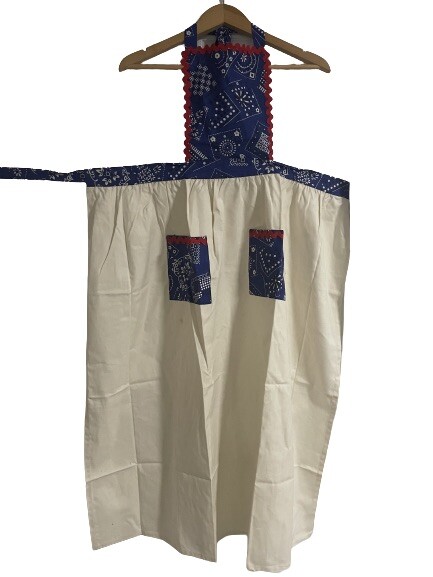 1970’s DESIGN HOUSE Maxi Full Long Frilly Floral Womens Vintage Wrap Apron Dress