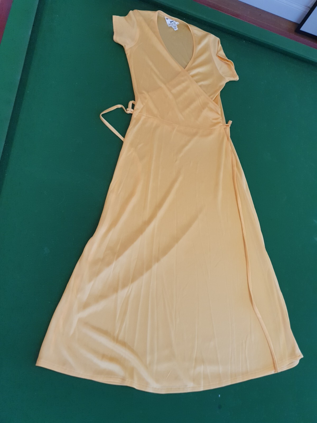 VINTAGE Bread & Butter 70s Dress XS Yellow fits AU 8