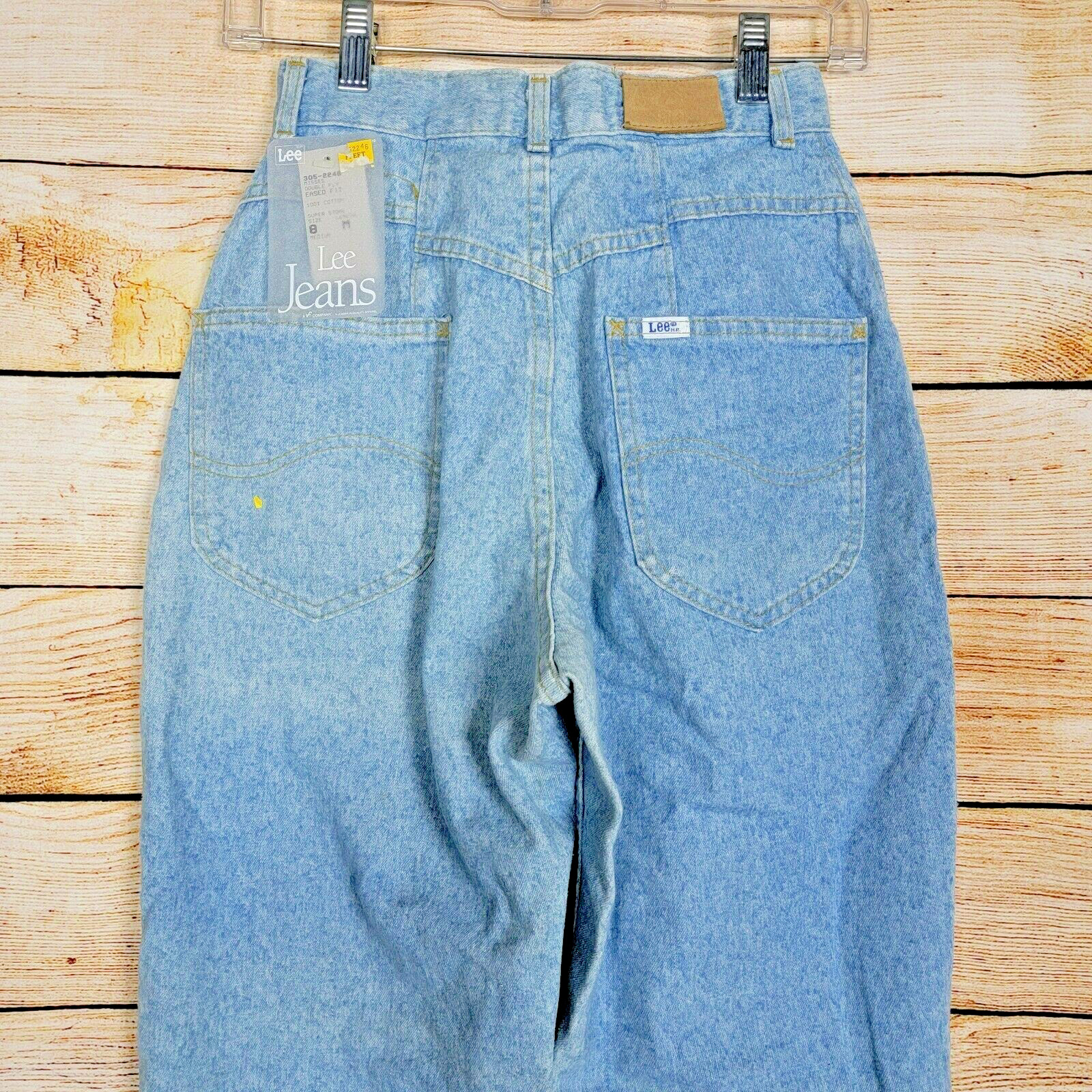 Vintage NWT Lee Riders Chino Blues Jeans Size 8 Super Stone Double Fly Eased Fit