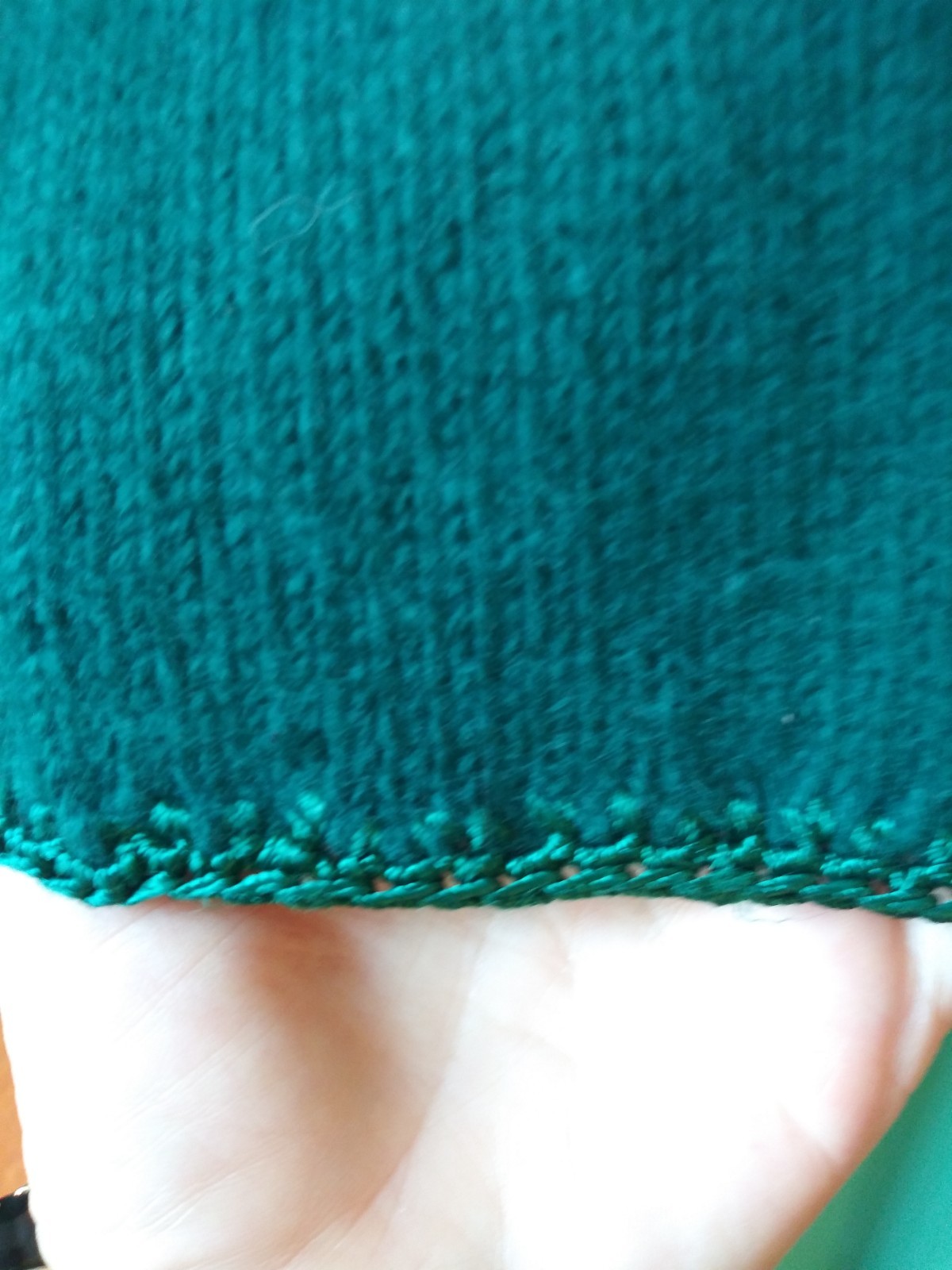 Vtg 80’s Maurada Emerald Green Beaded Pullover Sweater Small