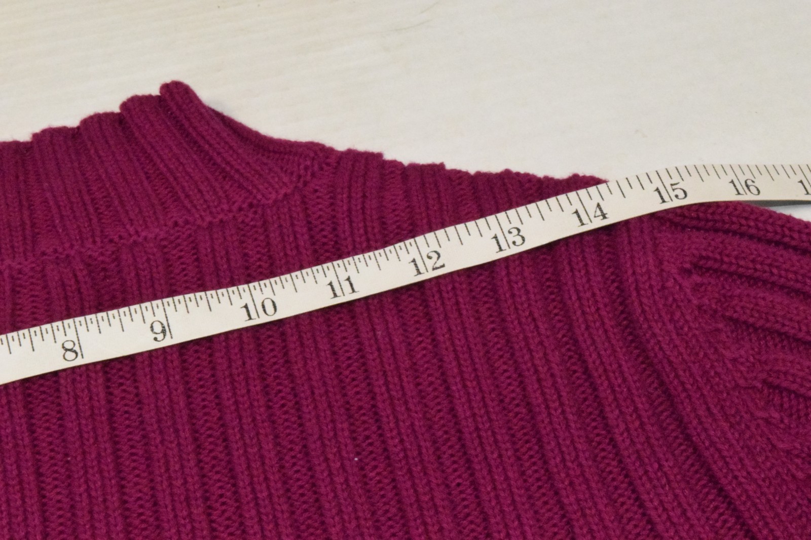 Vintage St Johns Bay Sweater Top Size M 90s Fuchsia Pink Ribbed Cotton