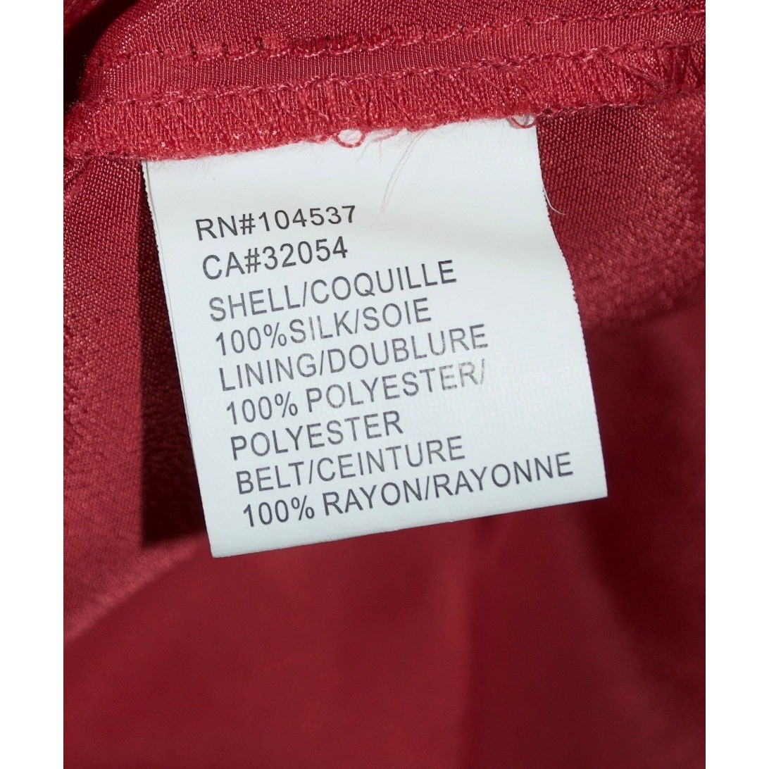 Anthropologie Tiny Caridad Ruffled Dress Red Rosette Mesh Flaw Size 4 16x26x41