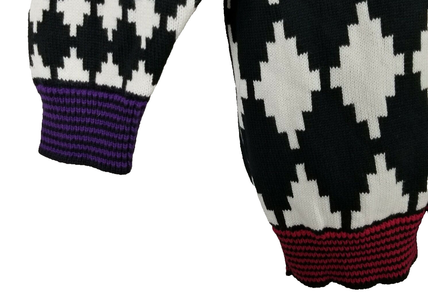 1990’s Vintage Knit Kraze by Knit Maven colorful V neck Women sweater size L